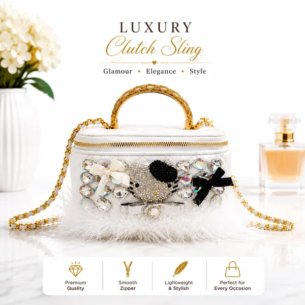 White_Pu_Non_Leather_Clutch_Sling_Bag_For_Women
