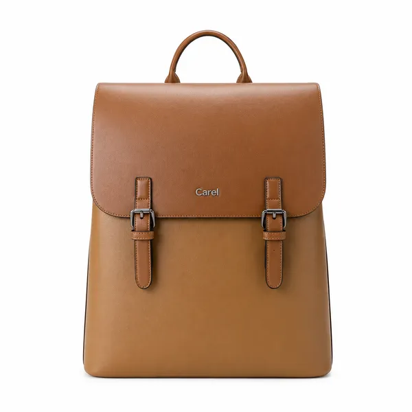 Brown_Pu_Non_Leather_Backpack_For_Women
