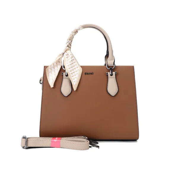 Brown_Pu_Non_Leather_Tote_Handbag_For_Women