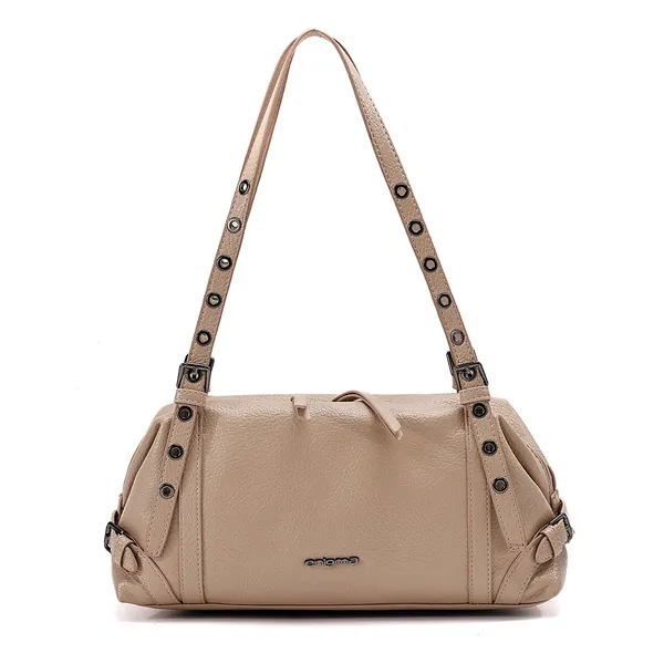 Beige_Pu_Leather_Handbag_For_Women