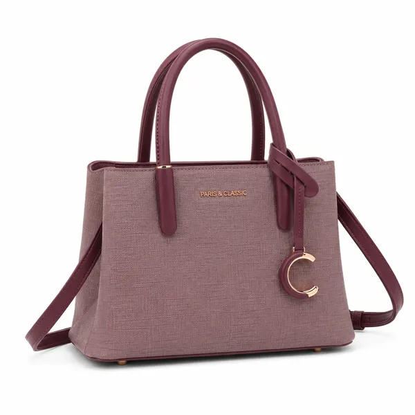Burgundy_Pu_Non_Leather_Handbag_For_Women
