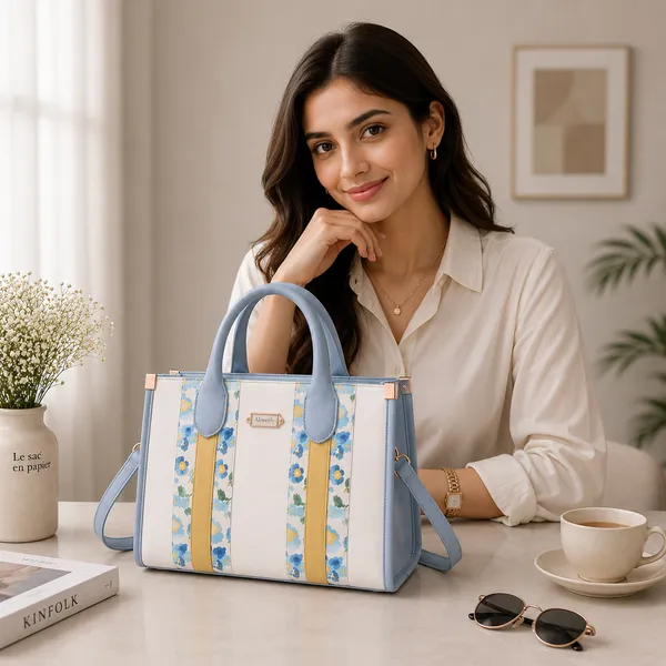 Blue_Pu_Non_Leather_Tote_Bag_For_Women