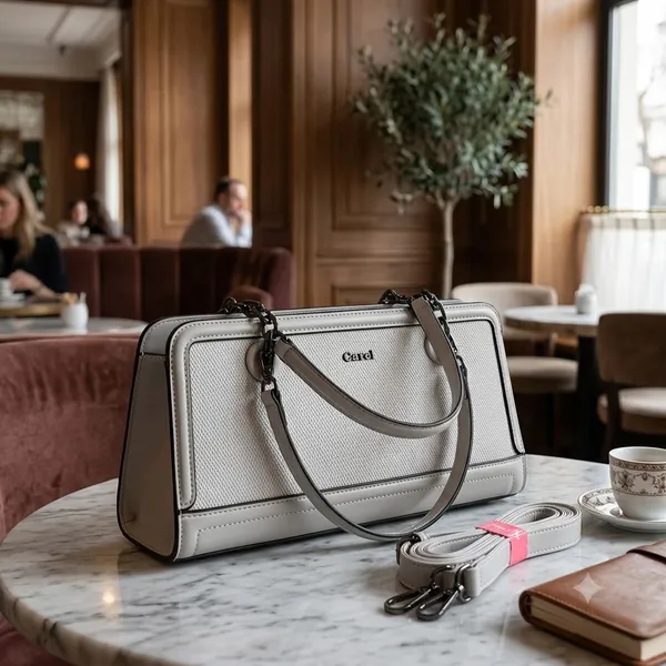 White_Pu_Non_Leather_Handbag_For_Women