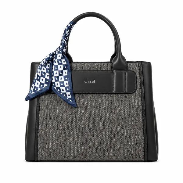 Black_Pu_Non_Leather_Tote_Handbag_For_Women