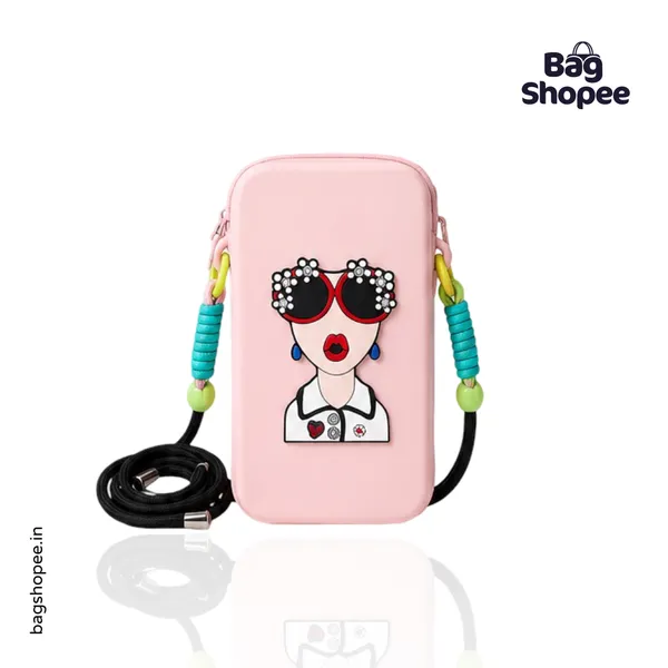 Pink_Silicone_Phone_Pouch_For_Women