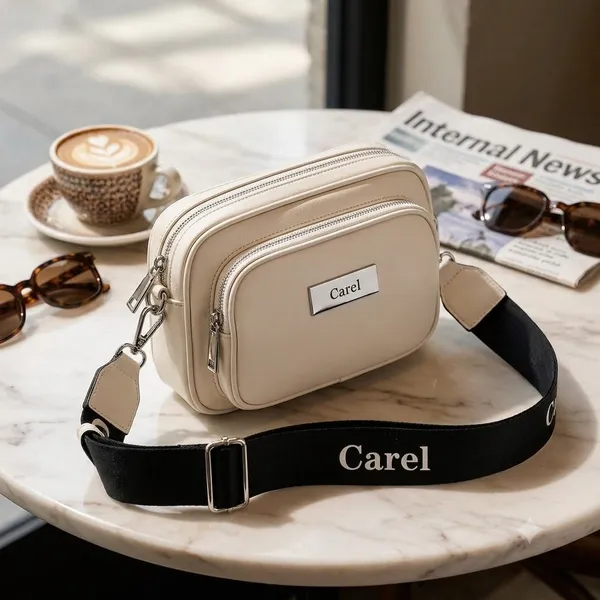 Cream_Pu_Non_Leather_Sling_Bag_For_Women