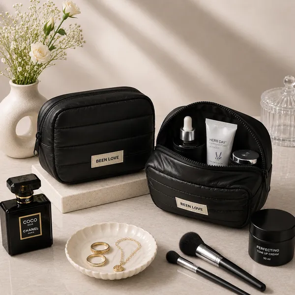 Black_Pu_Non_Leather_Makeup_Pouch_For_Women