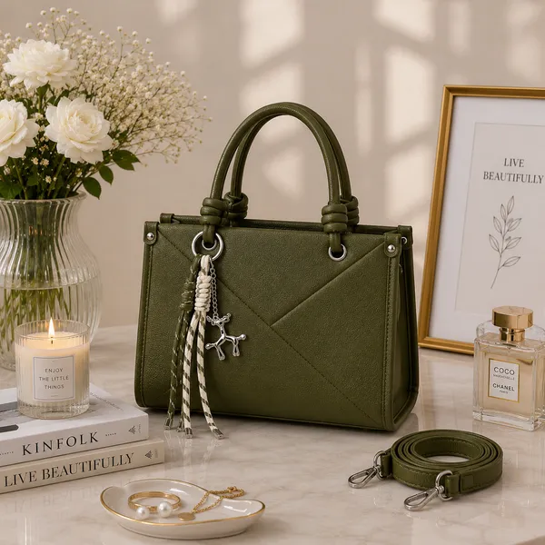 Olive_Pu_Non_Leather_Handbag_For_Women