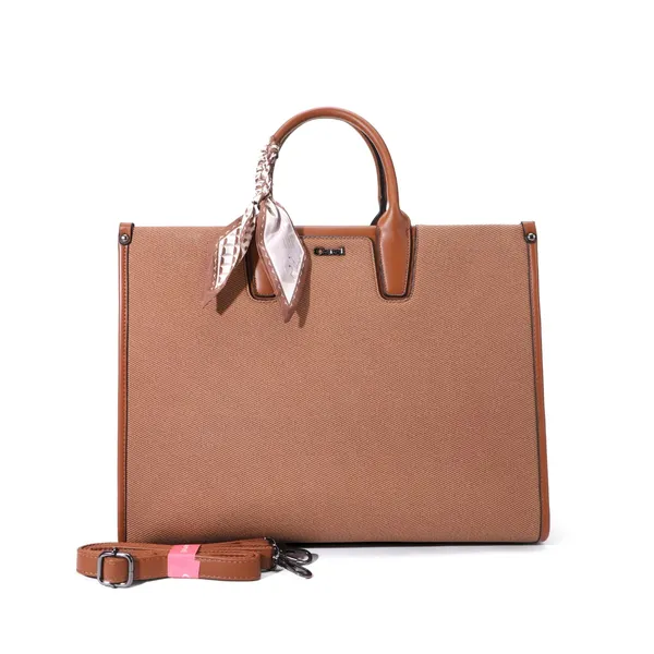 Brown_Pu_Non_Leather_Tote_Handbag_For_Women