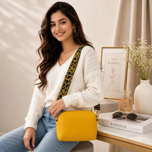 Yellow_Mati_Fabric_Shoulder_Bag_For_Women
