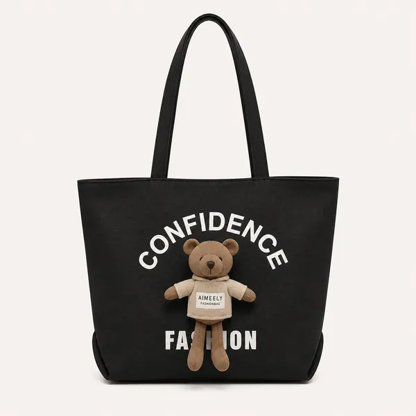 Black_Teflon_Fabric_Tote_Bag_For_Women