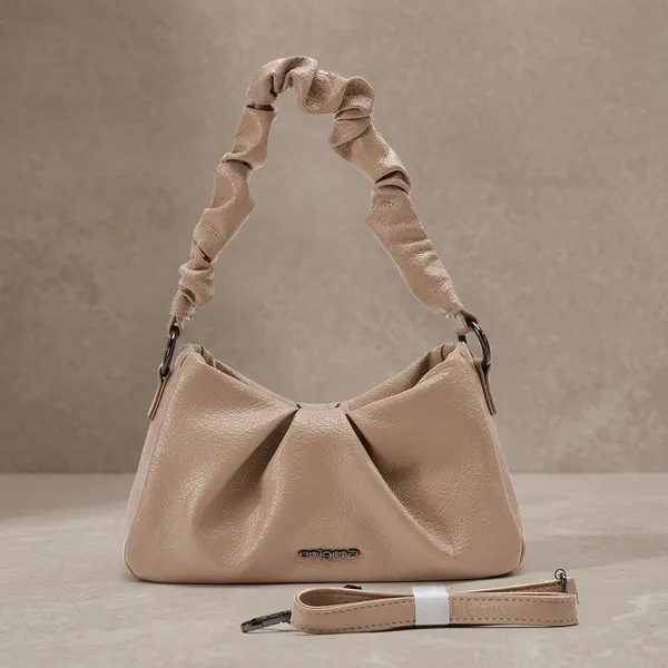 Beige_Pu_Leather_Handbag_For_Women