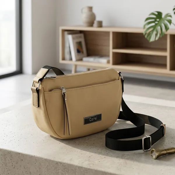 Beige_Pu_Non_Leather_Crossbody_Bag_For_Women