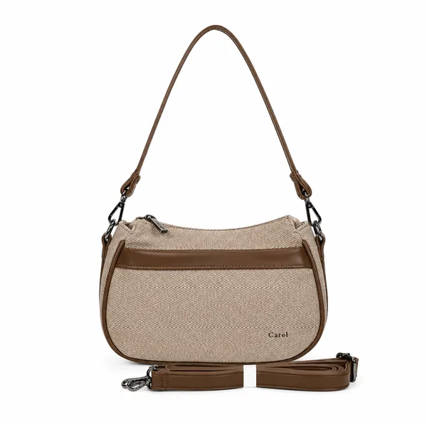 Beige_Pu_Non_Leather_Shoulder_Bag_For_Women