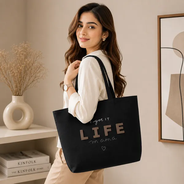 Black_Teflon_Fabric_Tote_Bag_For_Women