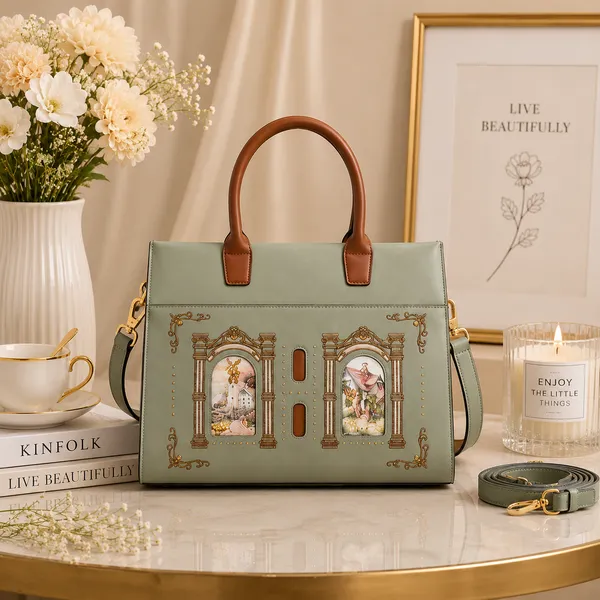 Sage_Green_Pu_Non_Leather_Handbag_For_Women