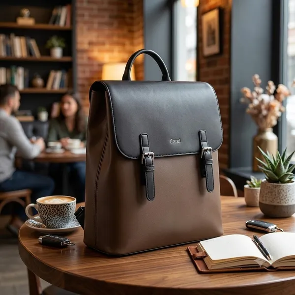 Black_Pu_Non_Leather_Backpack_For_Women