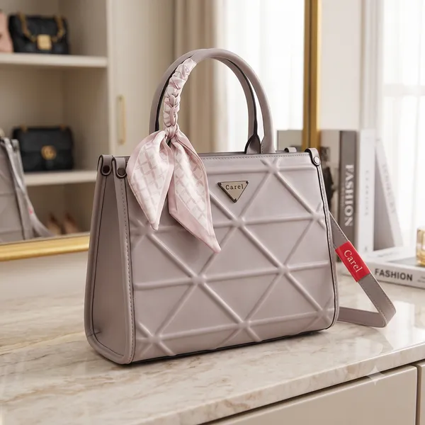 Grey_Pu_Non_Leather_Handbag_For_Women
