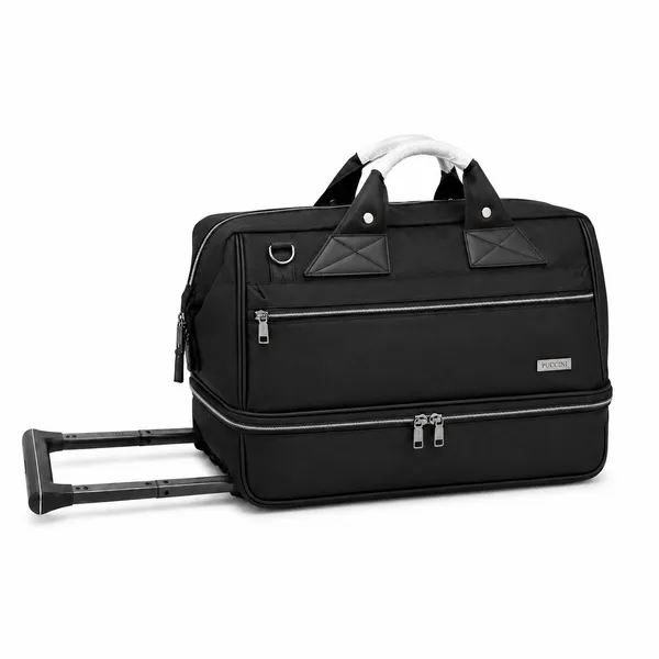 Black_Nylon_Double_Decor_Duffle_Trolley_Bag