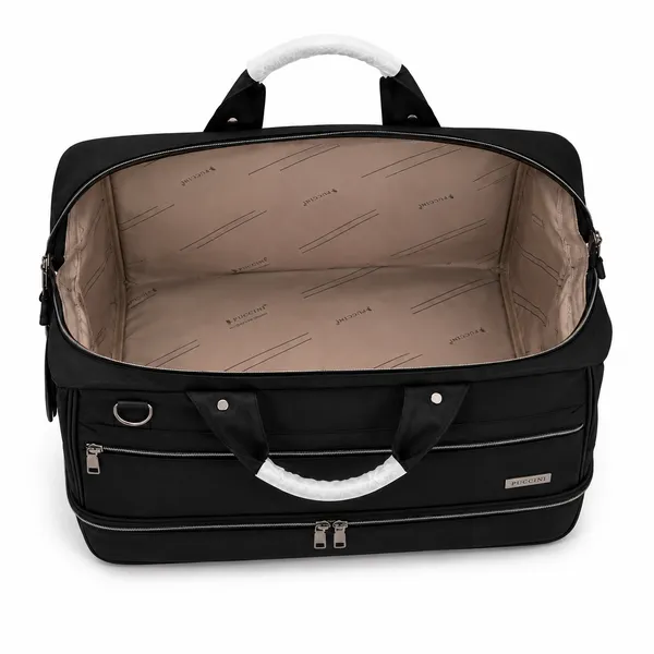 Black_Nylon_Double_Decor_Duffle_Trolley_Bag