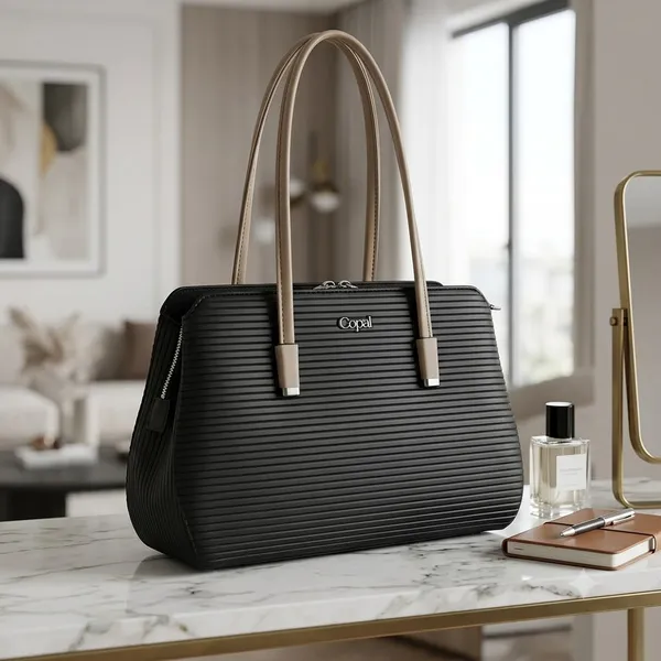 Black_Pu_Non_Leather_Handbag_For_Women