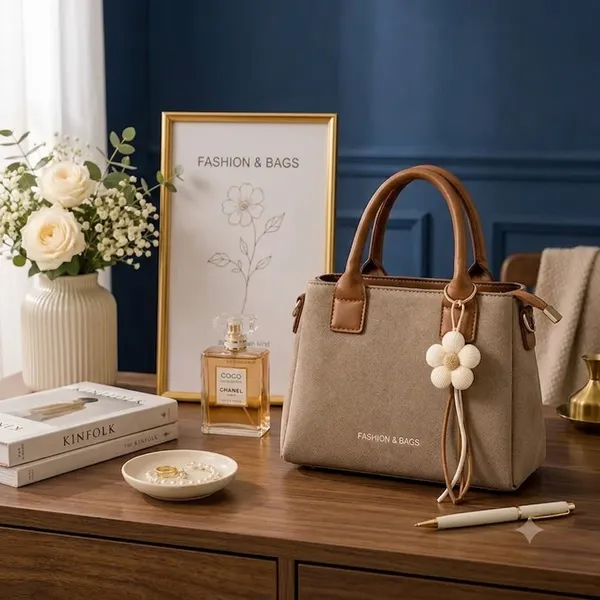 Taupe_Pu_Non_Leather_Tote_Handbag_For_Women