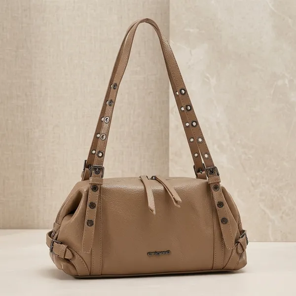 Tan_Pu_Leather_Handbag_For_Women