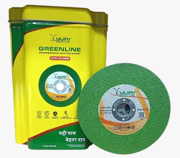 YURI_GREENLINE_PROFESSIONAL_METAL_CUTTING_WHEEL_107X1.2X16MM_(PACK_OF100_PCS)