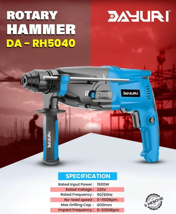 DAYURI_1500W_20MM_ROTARY_HAMMER_DRILL_DA-RH5040