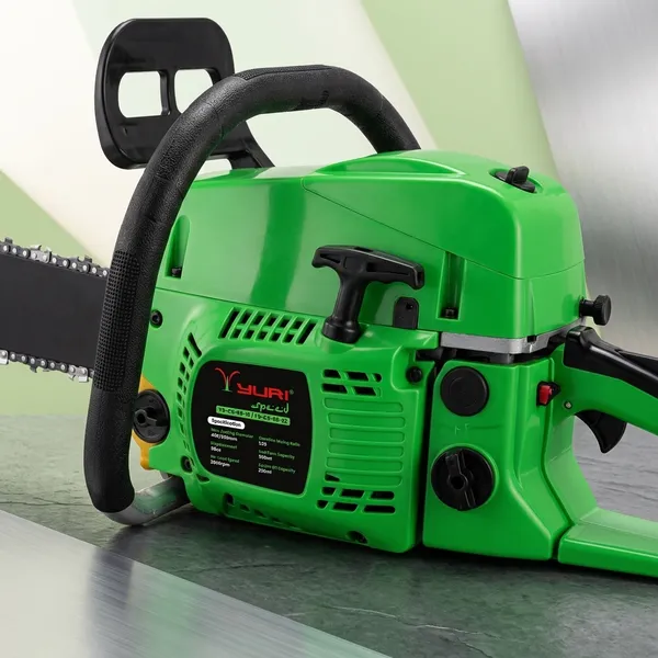 YURI_SPEED_GREEN_58CC_GASOLINE_CHAINSAW_WITH_22_INCH_BAR