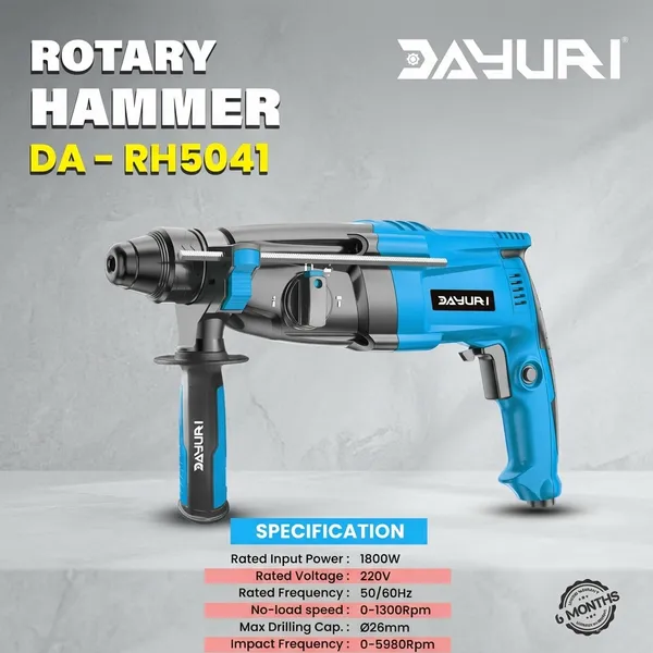 DAYURI_1800W_26MM_ROTARY_HAMMER_DA-RH5041_WITH_SDS_PLUS_CHUCK