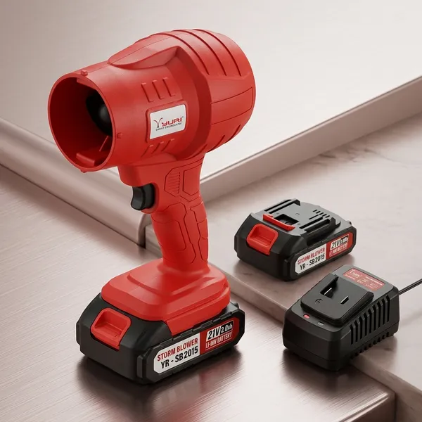 YURI_21V_YR-SB2015_CORDLESS_STORM_BLOWER_WITH_2_BATTERIES_AND_CHARGER