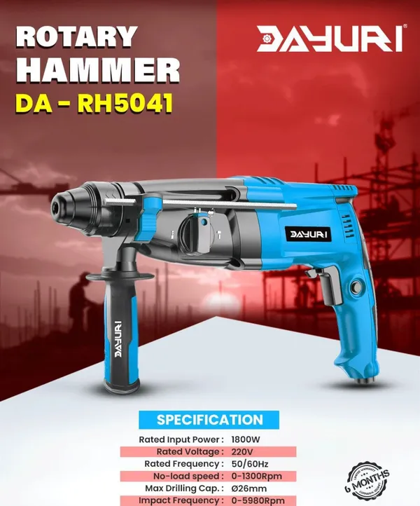 DAYURI_1800W_26MM_ROTARY_HAMMER_DA-RH5041_WITH_SDS_PLUS_CHUCK