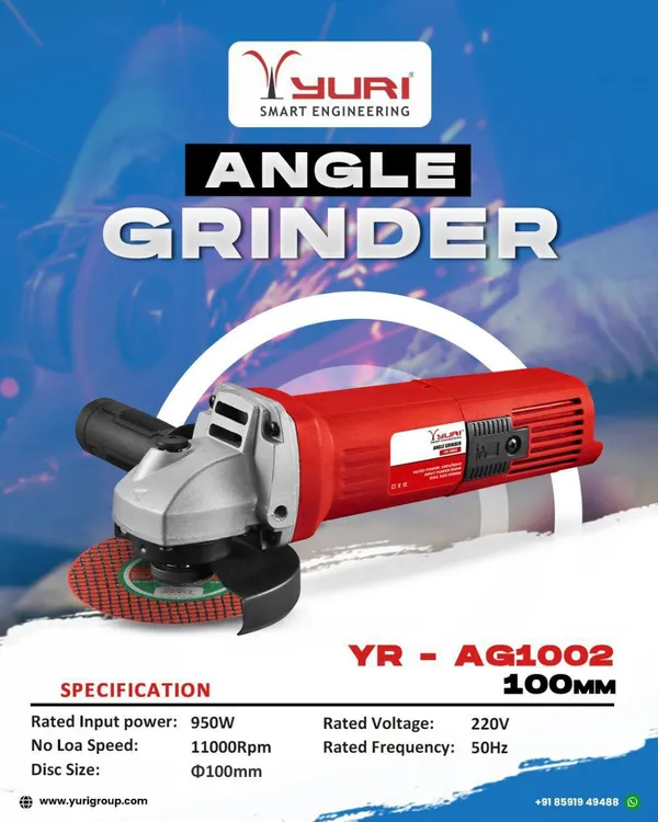 YURI_YR-AG1002_950W_100MM_ANGLE_GRINDER_FOR_INDUSTRIAL_USE