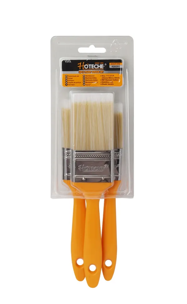 HOTECHE_3-PIECE_MULTI_FIBER_BRUSH_SET_WITH_ORANGE_HANDLES