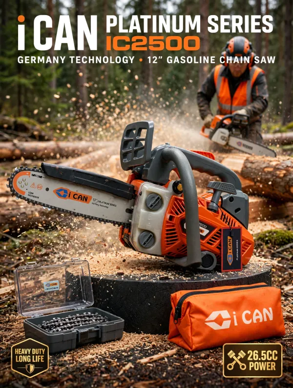 ICAN_IC2500_25CC_GASOLINE_CHAIN_SAW_GERMANY_TECHNICS
