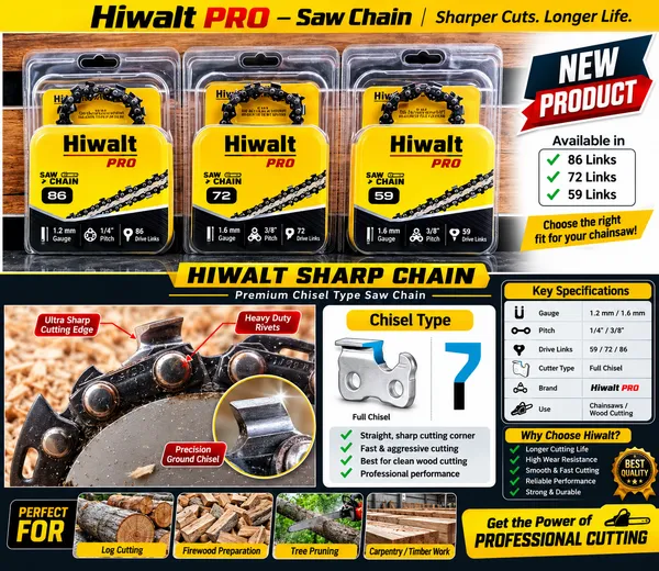 HIWALT_PRO_CHISEL_TYPE_SAW_CHAIN_FOR_18_AND_22_INCH_CHAINSAW
