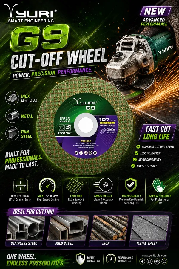 YURI_G-9__4_INCH_PROFESSIONAL_CUT-OFF_WHEEL_(PACK_OF_100)