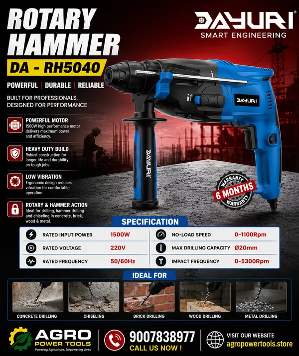 DAYURI_1500W_20MM_ROTARY_HAMMER_DRILL_DA-RH5040