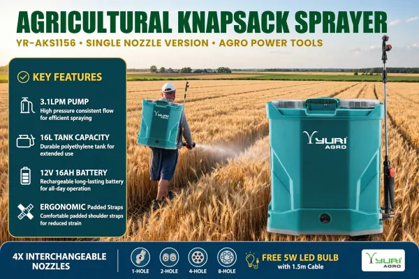 YURI_AGRO_YR-AKS1156_16L_BATTERY_POWERED_AGRICULTURAL_KNAPSACK_SPRAYER
