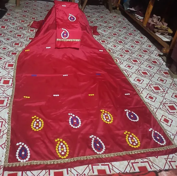 Red_Cotton_Flower_Work_Mix_Paat_Mekhela_Sador_For_Women