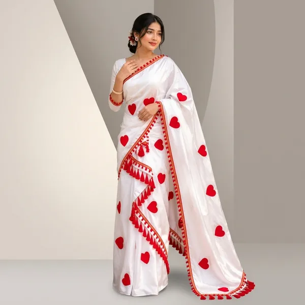 White_Cotton_Love_Applique_Net_Work_Mekhela_Sador_For_Women