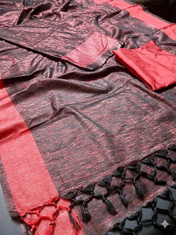 Black_And_Red_Cotton_Zari_Border_Mekhela_Sador_For_Women
