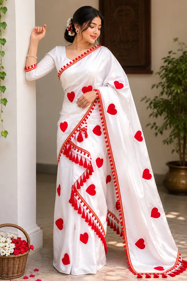 White_Cotton_Love_Applique_Net_Work_Mekhela_Sador_For_Women