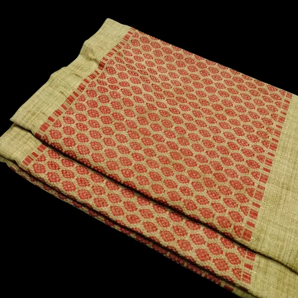 Cotton_Traditional_Floral_Block_Print_Ghisa_Mekhela