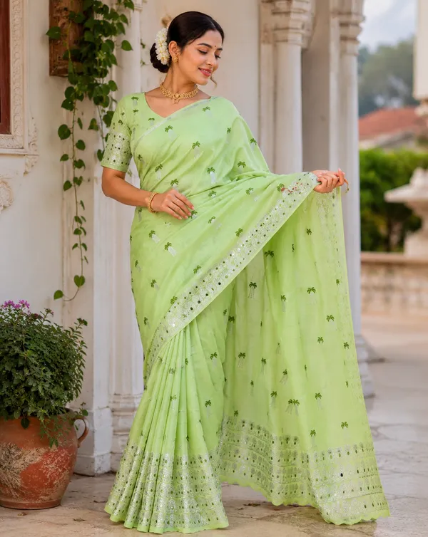 Mint_Green_Cotton_Kopou_Phul_Sequin_Embroidered_Mekhela_Sador_For_Women