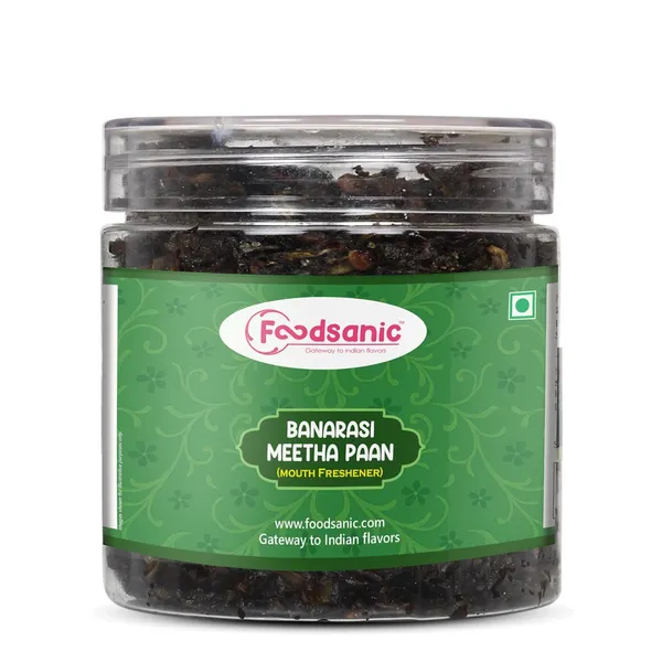 Foodsanic_Banarasi_Meetha_Paan_250G_|_Authentic_Sweet_Paan_Blend_With_Gulkand,_Aniseed_&_Betel_Leaf_|_Tasty_After-Meal_Mouth_Freshener