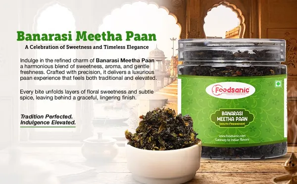 Foodsanic_Banarasi_Meetha_Paan_250G_|_Authentic_Sweet_Paan_Blend_With_Gulkand,_Aniseed_&_Betel_Leaf_|_Tasty_After-Meal_Mouth_Freshener