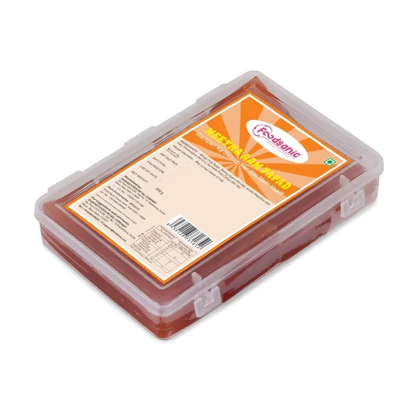Foodsanic_Meetha_Aam_Papad_200G_|_Sweet_Mango_Roll_|_Traditional_Aam_Papad_Made_With_Ripe_Mango_Pulp_|_Soft_&_Chewy_Candy_|_Classic_Indian_Fruit_Snack_For_All_Ages_-_Pack_Of_2