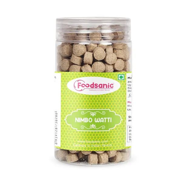 Foodsanic_Nimbo_Wati_|_Lemon_Flavoured_Digestive_Candy_|_Tangy_Sweet_Citrus_Taste_Notes_|_Traditional_Indian_Chatpati_Goli_For_Mouth_Freshening_Experience_|_150G_Each_(Pack_Of_2)